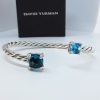 David Yurman Chatelaine Bypass Bracelet with Hampton Blue Topaz and Blue Topaz - Image 2