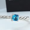 David Yurman Chatelaine Bypass Bracelet with Hampton Blue Topaz and Blue Topaz - Image 4
