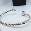 David Yurman Chatelaine Bypass Bracelet with Hampton Blue Topaz and Blue Topaz - Image 6