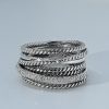 David Yurman Crossover Ring with Pavé Diamonds - Image 2