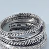David Yurman Crossover Ring with Pavé Diamonds - Image 6