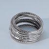 David Yurman Crossover Ring with Pavé Diamonds - Image 7