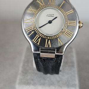 Women's Cartier Must De Cartier 21 Quartz Watch Two-Tone Gold Plate