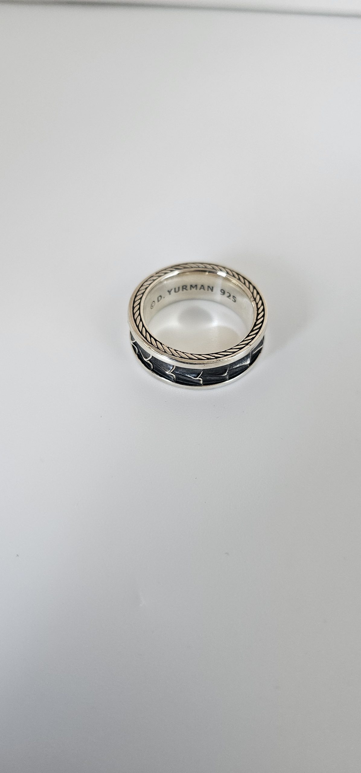 David Yurman Armory Band Ring in Sterling Silver, 9MM - Image 5