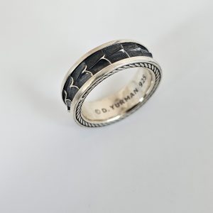 David Yurman  Armory Band Ring in Sterling Silver, 9MM
