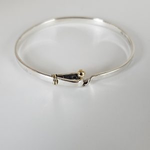 Authentic Tiffany & Co. Hook & Eye Love Knot Bangle Bracelet